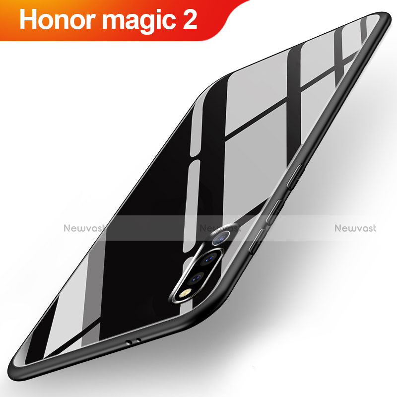 Silicone Frame Mirror Case Cover M02 for Huawei Honor Magic 2 Black