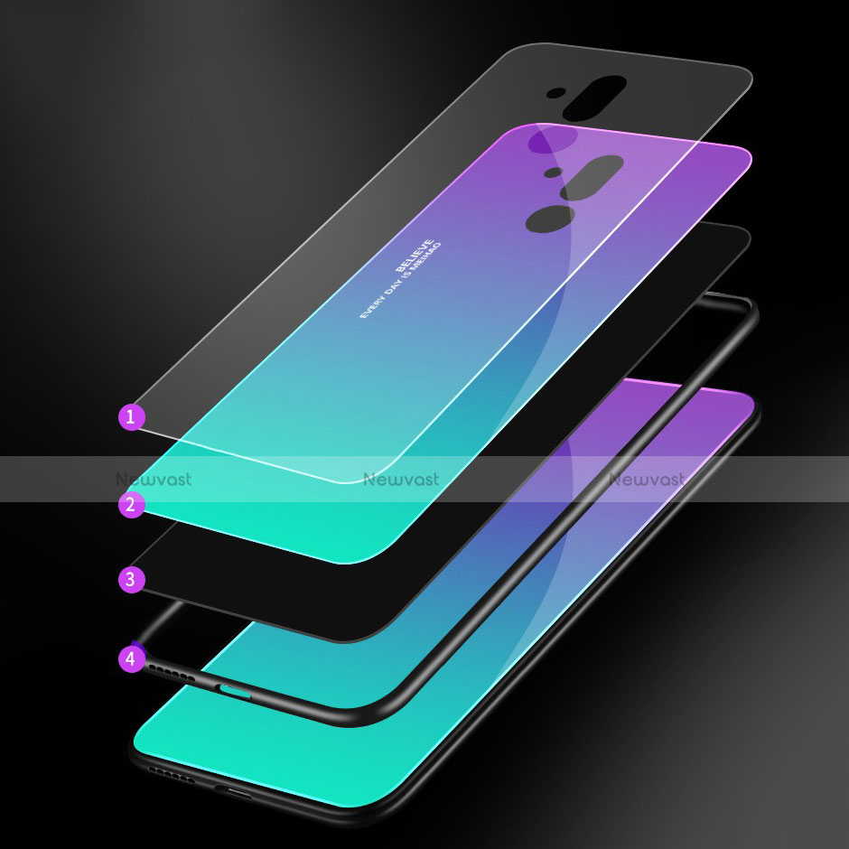 Silicone Frame Mirror Case Cover M02 for Huawei Mate 20 Lite