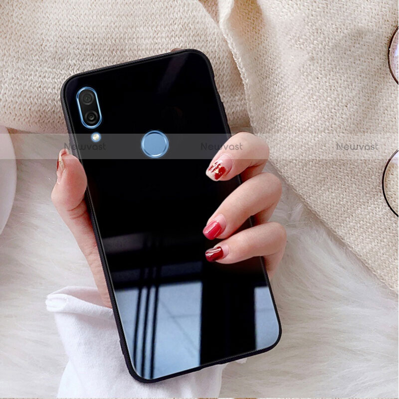 Silicone Frame Mirror Case Cover M02 for Huawei P20 Lite