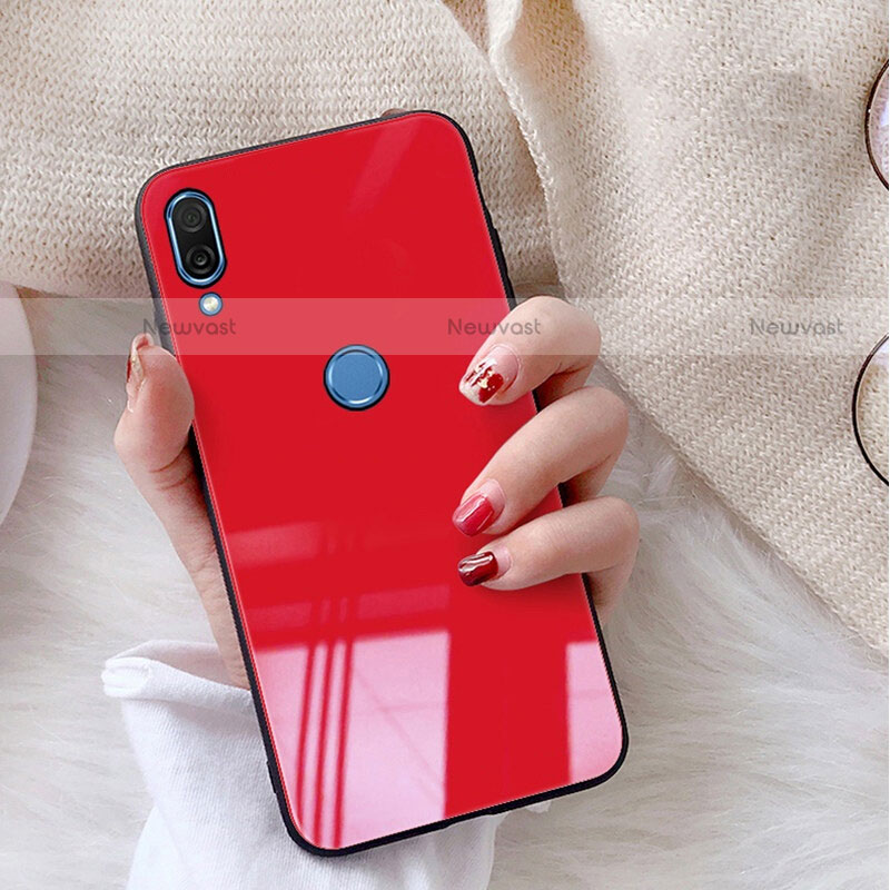 Silicone Frame Mirror Case Cover M02 for Huawei P20 Lite