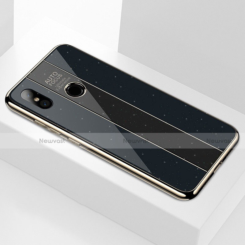 Silicone Frame Mirror Case Cover M02 for Xiaomi Mi 6X Black