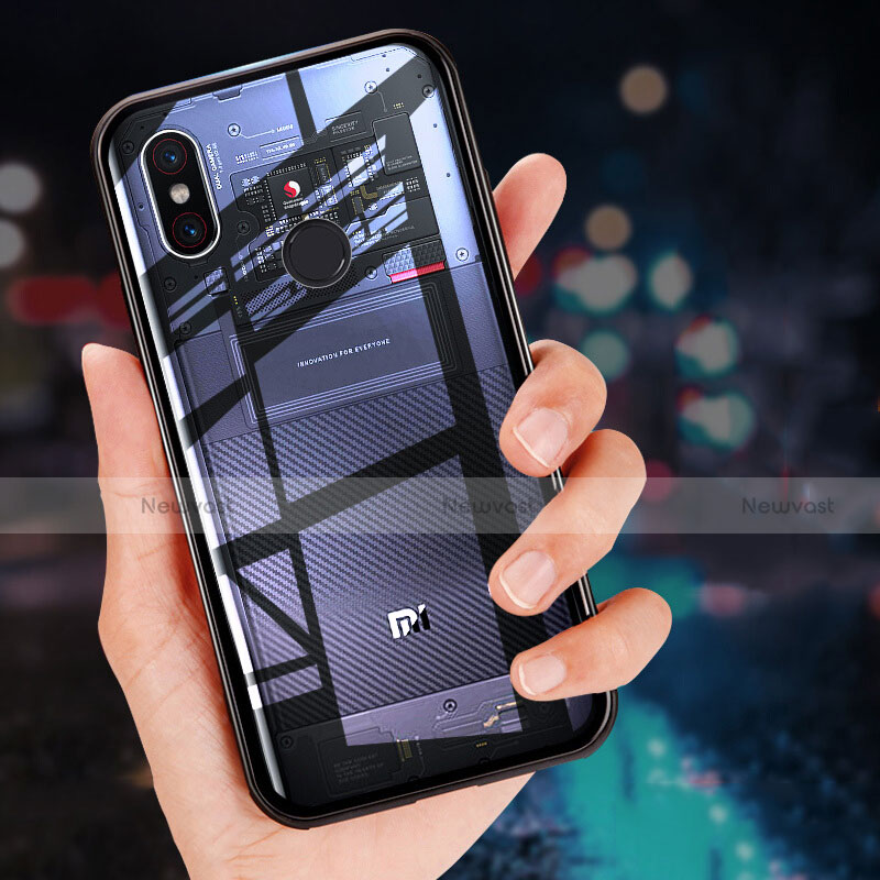 Silicone Frame Mirror Case Cover M02 for Xiaomi Mi 8