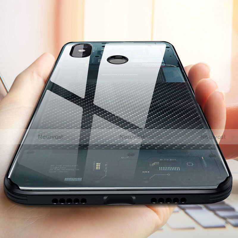 Silicone Frame Mirror Case Cover M02 for Xiaomi Mi 8