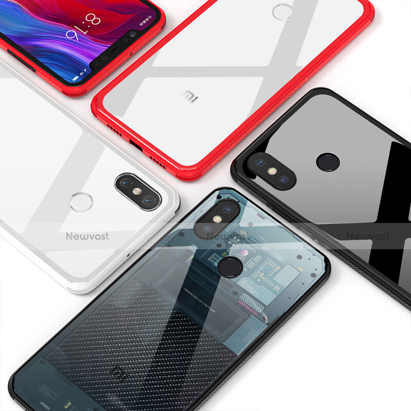 Silicone Frame Mirror Case Cover M02 for Xiaomi Mi 8