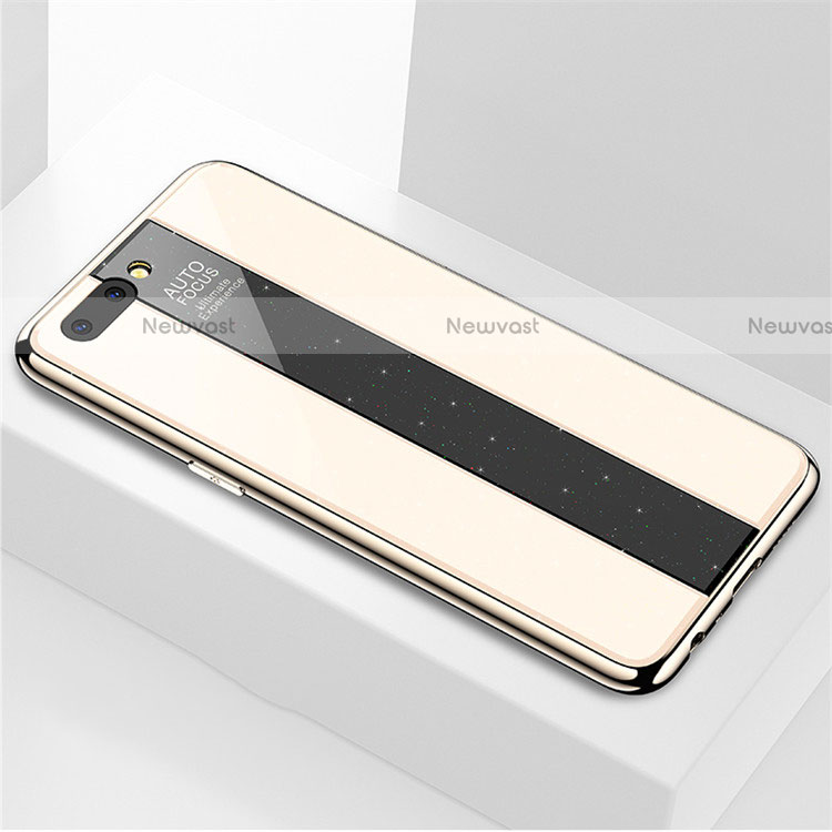 Silicone Frame Mirror Case Cover M03 for Oppo A12e