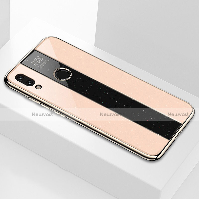 Silicone Frame Mirror Case Cover M03 for Xiaomi Redmi Note 7 Gold