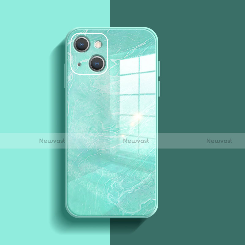 Silicone Frame Mirror Case Cover M05 for Apple iPhone 13 Mini