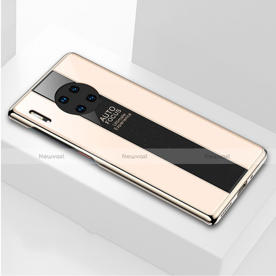 Silicone Frame Mirror Case Cover T01 for Huawei Mate 30 5G Gold