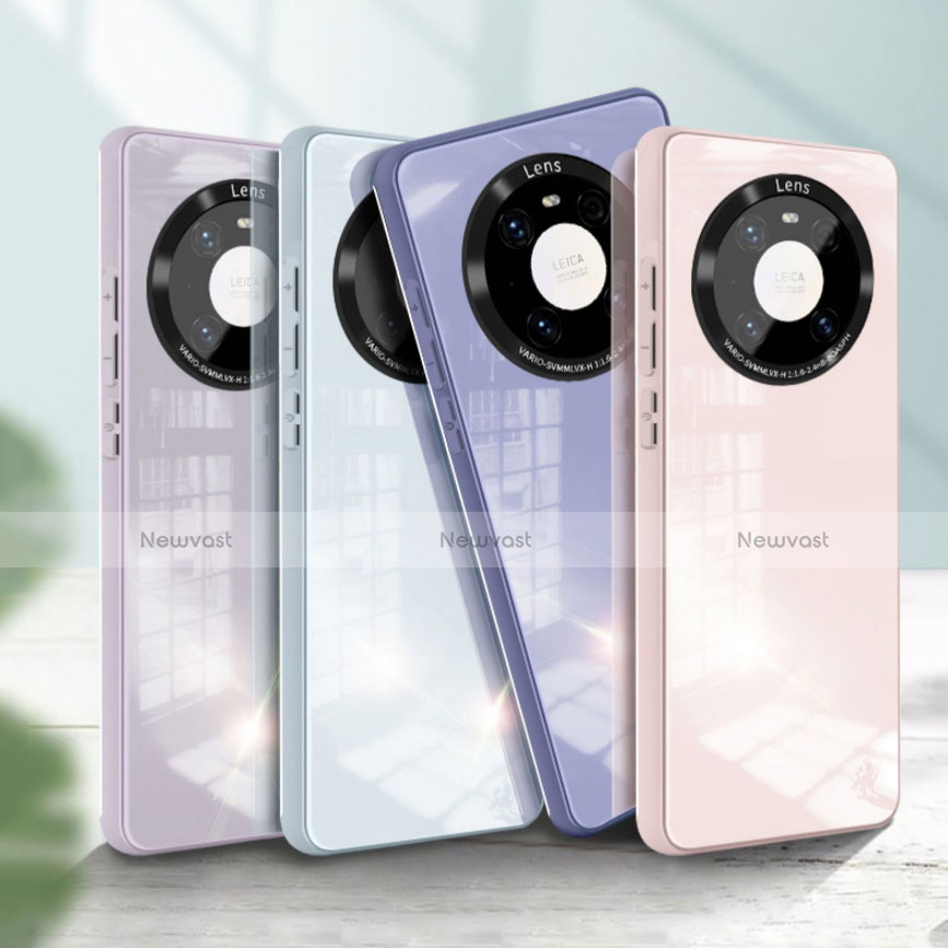 Silicone Frame Mirror Case Cover T01 for Huawei Mate 40E 4G