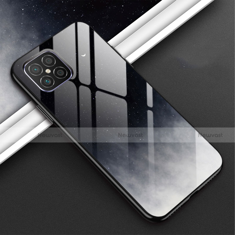 Silicone Frame Mirror Case Cover T01 for Huawei Nova 8 SE 5G Dark Gray