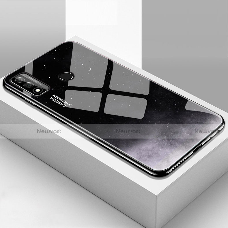 Silicone Frame Mirror Case Cover T01 for Huawei Nova Lite 3 Plus Black