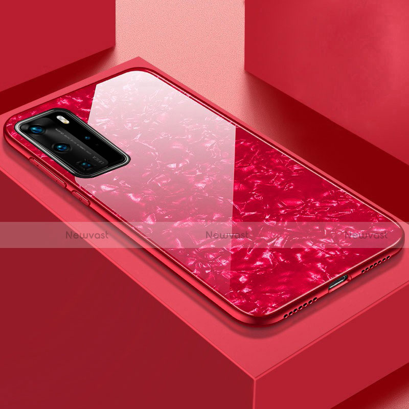 Silicone Frame Mirror Case Cover T01 for Huawei P40 Pro