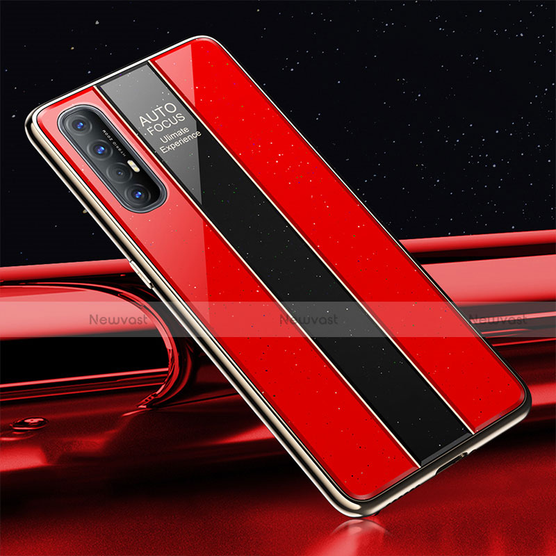 Silicone Frame Mirror Case Cover T01 for Oppo Find X2 Neo
