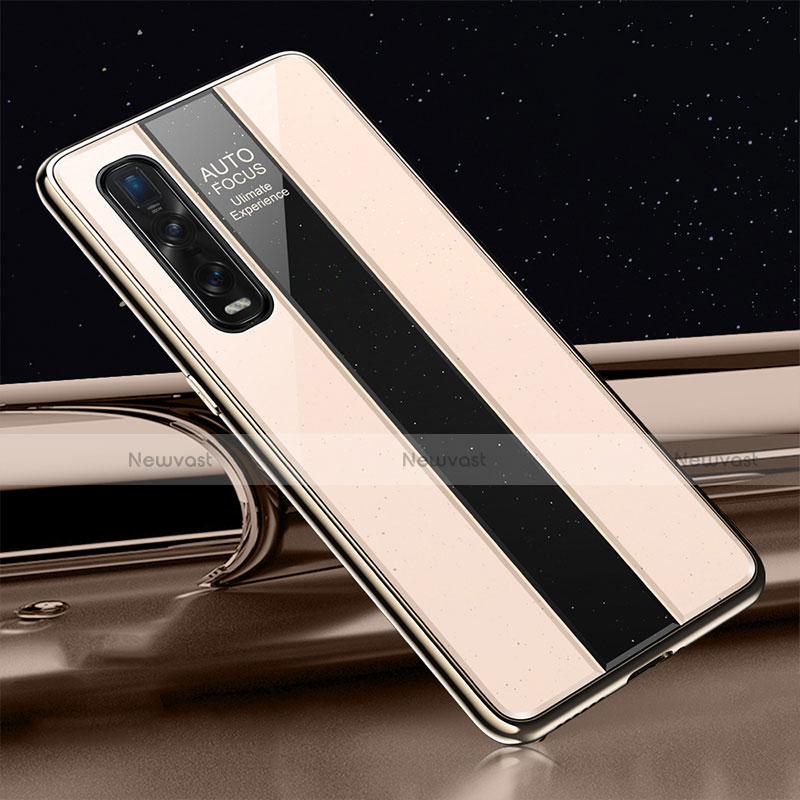 Silicone Frame Mirror Case Cover T01 for Oppo Find X2 Pro