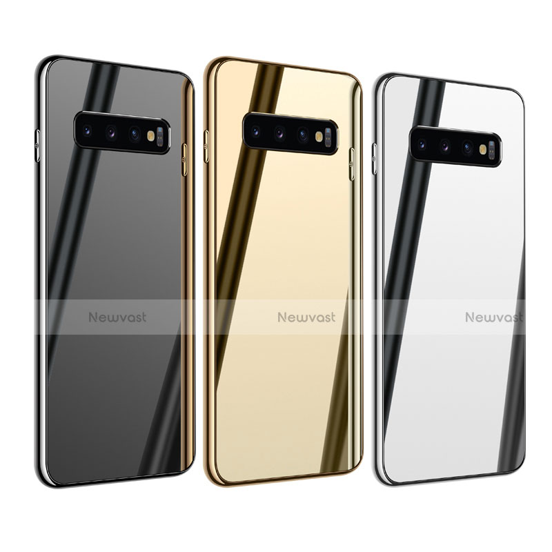 Silicone Frame Mirror Case Cover T01 for Samsung Galaxy S10 Plus