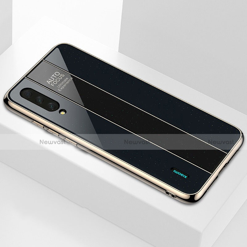 Silicone Frame Mirror Case Cover T01 for Xiaomi Mi A3 Black