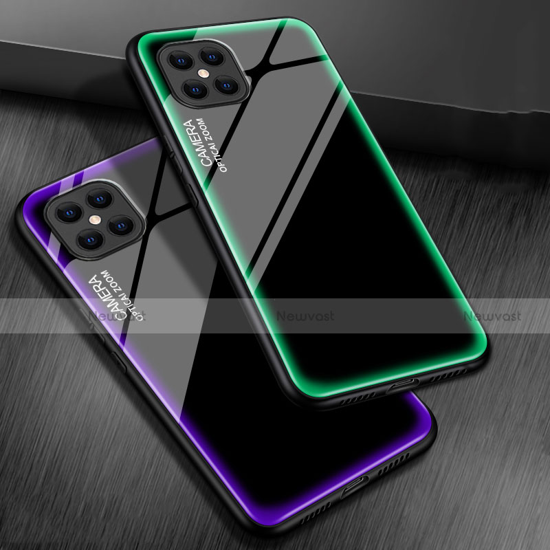 Silicone Frame Mirror Case Cover T02 for Huawei Nova 8 SE 5G