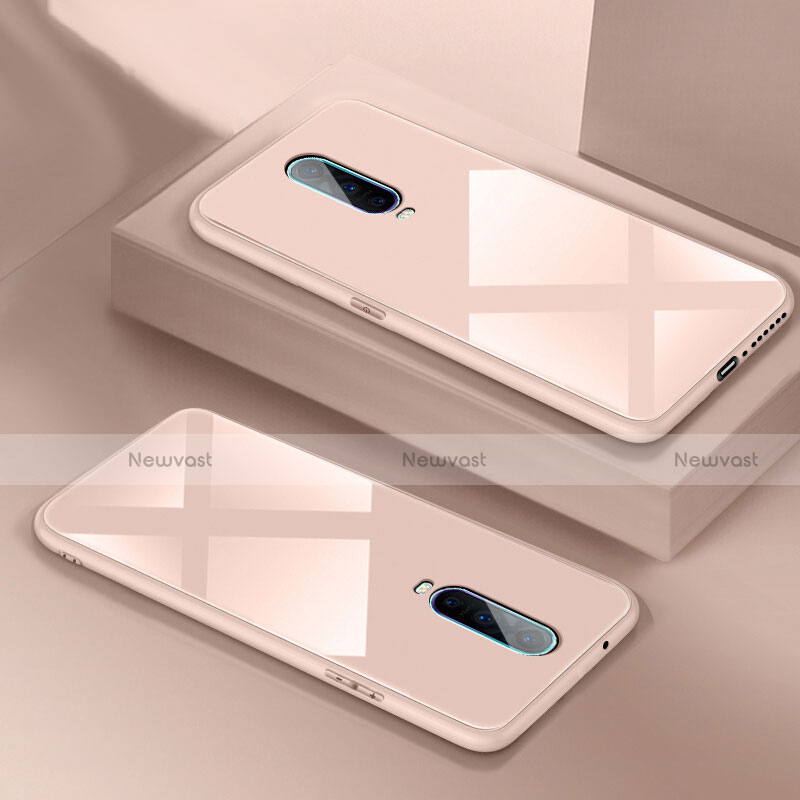 Silicone Frame Mirror Case Cover T02 for Oppo R17 Pro