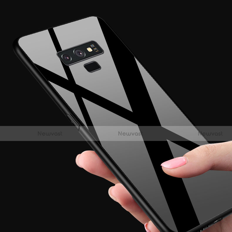 Silicone Frame Mirror Case Cover T02 for Samsung Galaxy Note 9