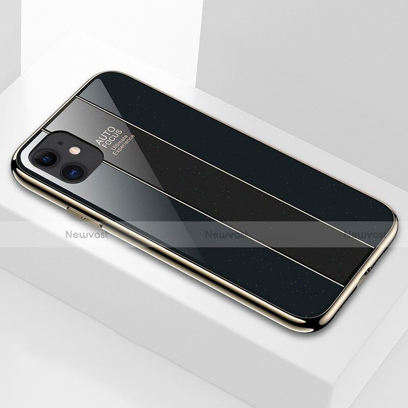 Silicone Frame Mirror Case Cover T03 for Apple iPhone 11 Black