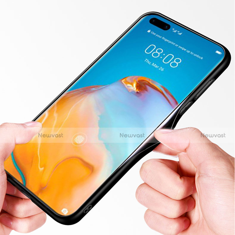 Silicone Frame Mirror Case Cover T03 for Huawei P40 Pro