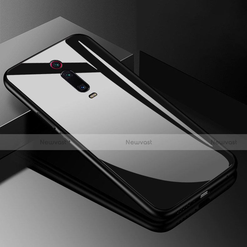 Silicone Frame Mirror Case Cover T03 for Xiaomi Mi 9T Black