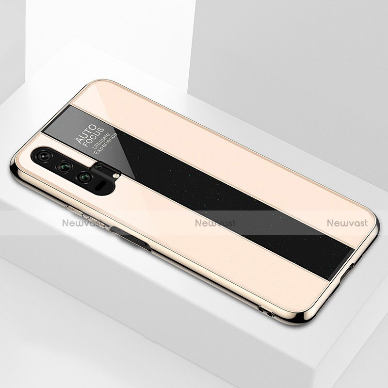 Silicone Frame Mirror Case Cover T04 for Huawei Honor 20 Pro Gold