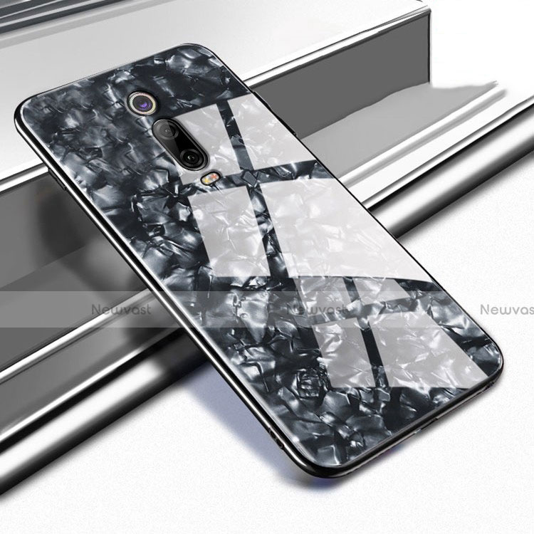 Silicone Frame Mirror Case Cover T04 for Xiaomi Mi 9T Black