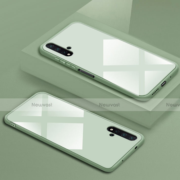 Silicone Frame Mirror Case Cover T05 for Huawei Honor 20S Green