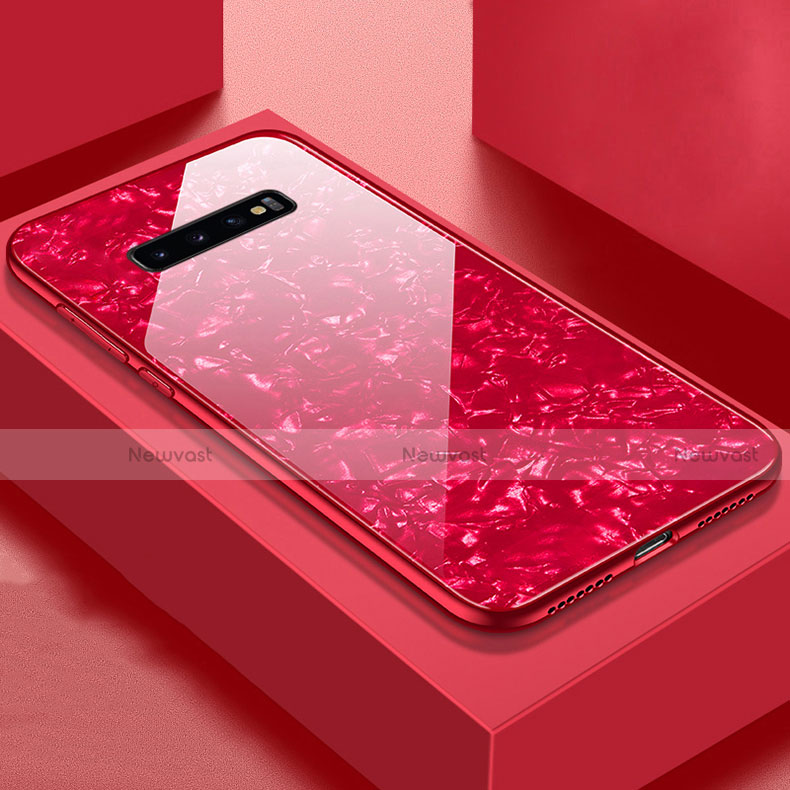 Silicone Frame Mirror Case Cover U01 for Samsung Galaxy S10