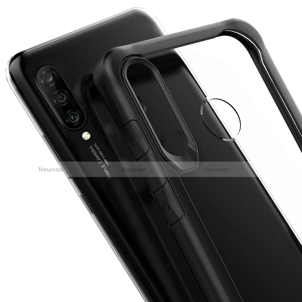 Silicone Frame Mirror Case Cover Z01 for Huawei P30 Lite New Edition Black