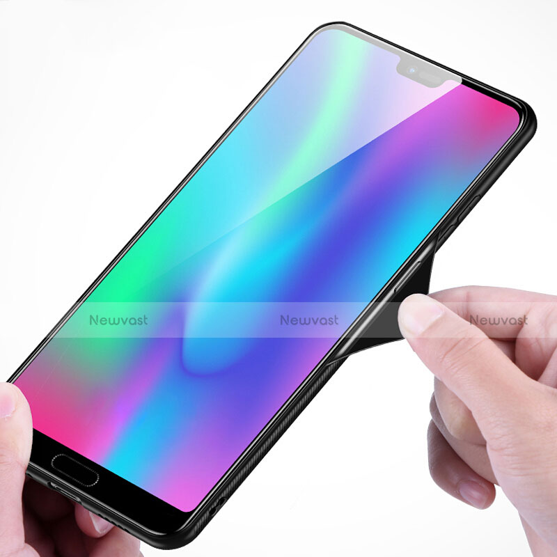 Silicone Frame Mirror Rainbow Gradient Case Cover for Huawei Honor 10