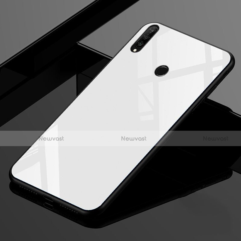Silicone Frame Mirror Rainbow Gradient Case Cover for Huawei P30 Lite