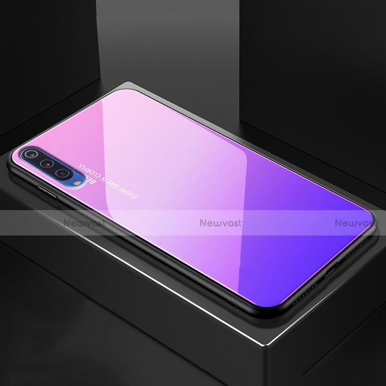 Silicone Frame Mirror Rainbow Gradient Case Cover for Xiaomi Mi 9 Pro