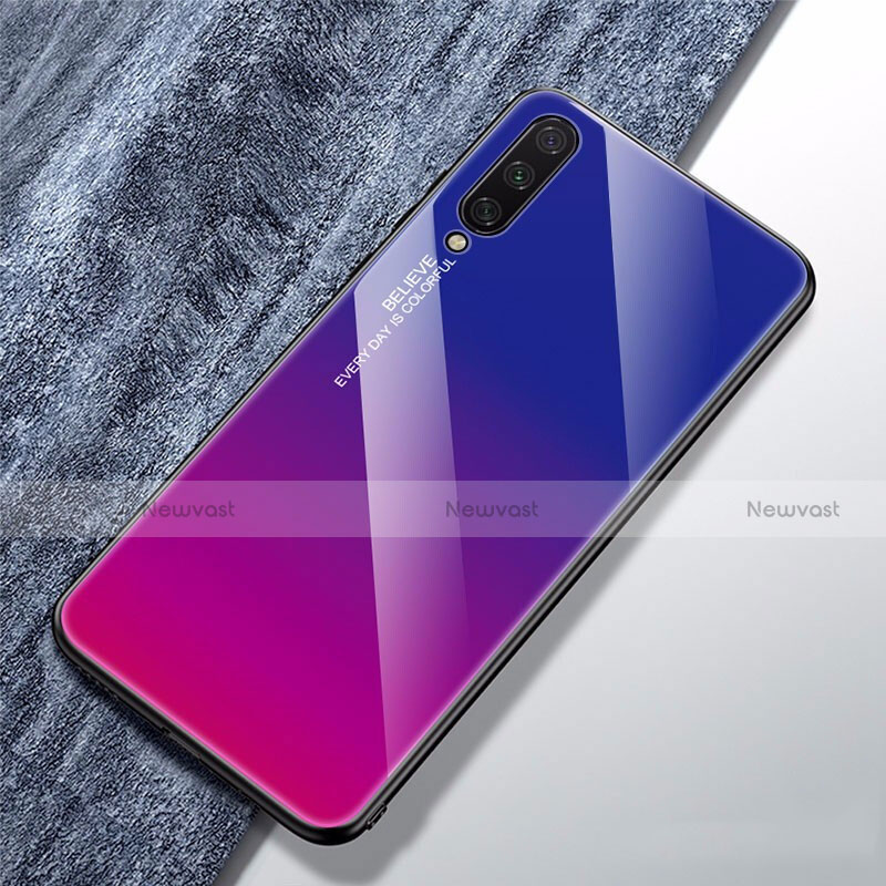 Silicone Frame Mirror Rainbow Gradient Case Cover for Xiaomi Mi A3