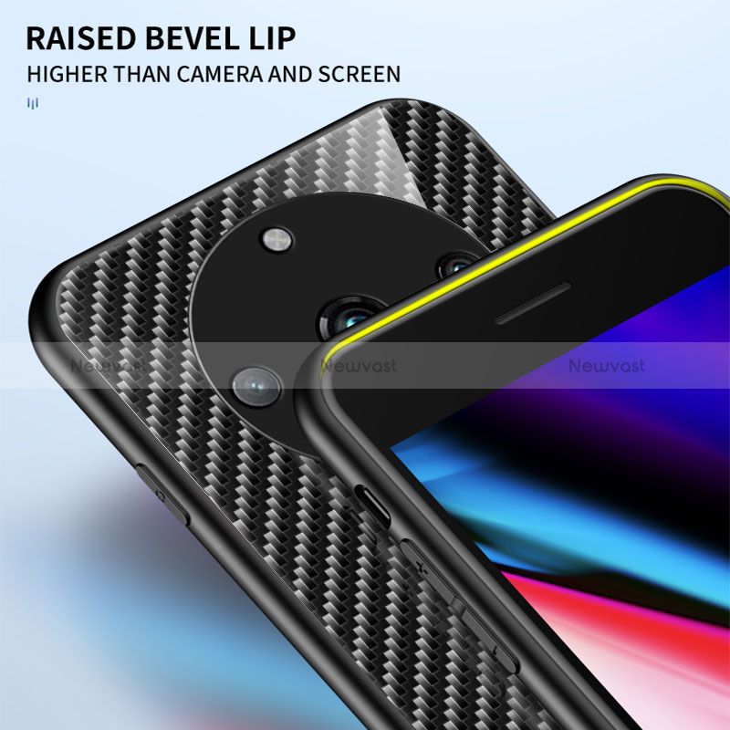 Silicone Frame Mirror Rainbow Gradient Case Cover LS2 for Realme 11 Pro 5G