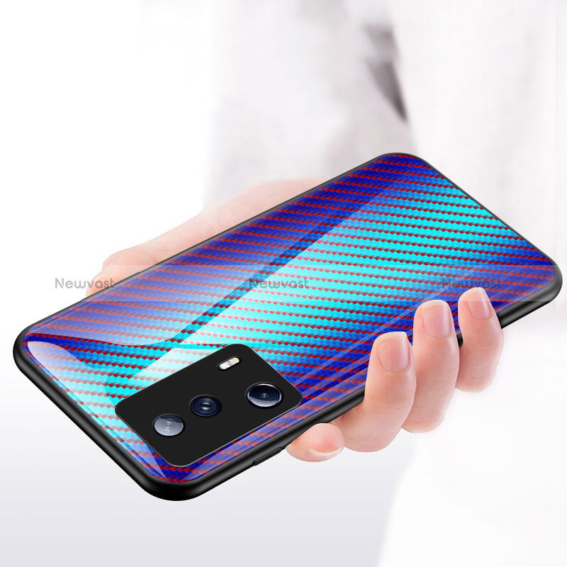 Silicone Frame Mirror Rainbow Gradient Case Cover LS2 for Xiaomi Mi 12 Lite NE 5G