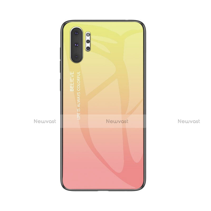 Silicone Frame Mirror Rainbow Gradient Case Cover M01 for Samsung Galaxy Note 10 Plus 5G