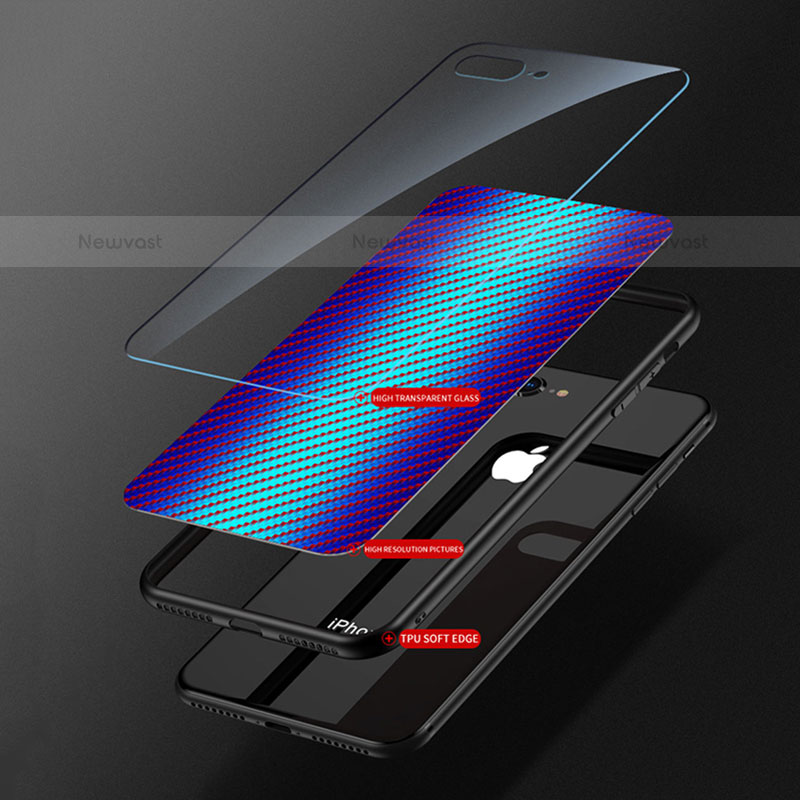 Silicone Frame Mirror Rainbow Gradient Case Cover M01 for Xiaomi Mi 11 Ultra 5G