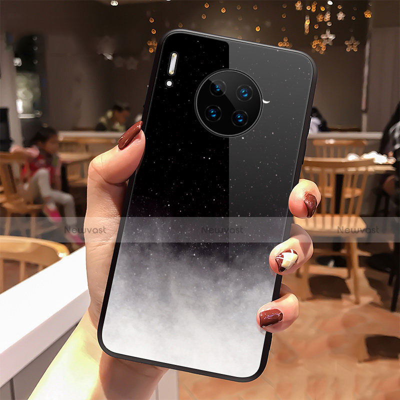 Silicone Frame Starry Sky Mirror Case Cover for Huawei Mate 30