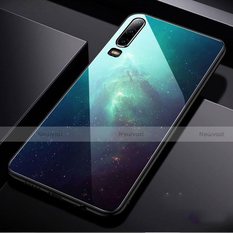 Silicone Frame Starry Sky Mirror Case Cover for Huawei P30