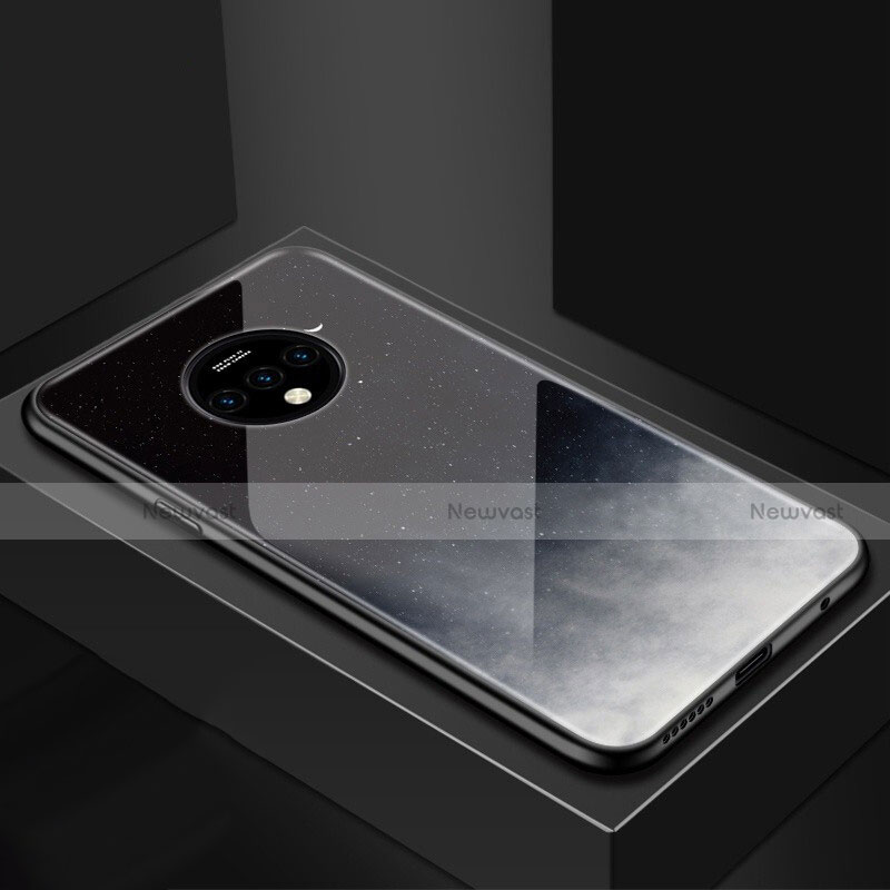 Silicone Frame Starry Sky Mirror Case Cover for OnePlus 7T