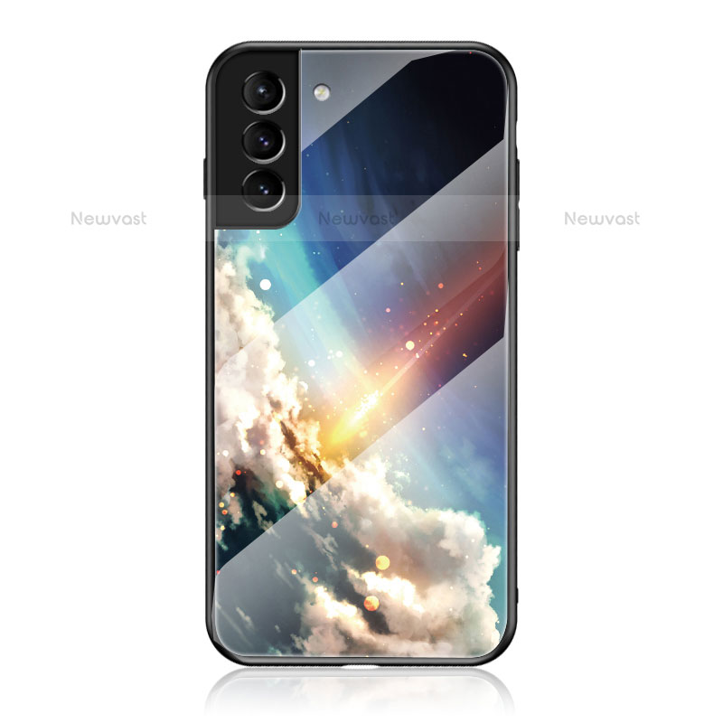 Silicone Frame Starry Sky Mirror Case Cover for Samsung Galaxy S21 Plus 5G