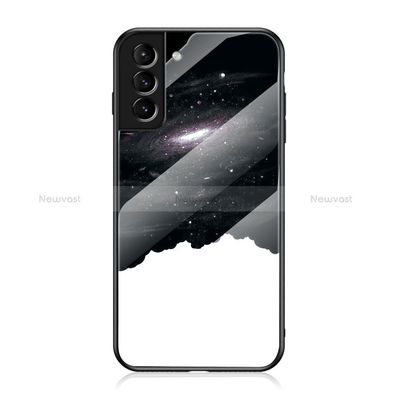 Silicone Frame Starry Sky Mirror Case Cover for Samsung Galaxy S22 Plus 5G