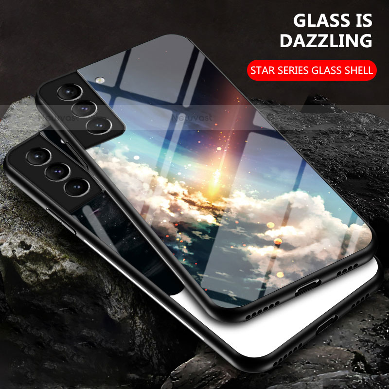 Silicone Frame Starry Sky Mirror Case Cover for Samsung Galaxy S23 5G