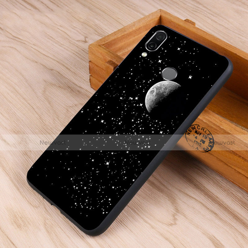 Silicone Frame Starry Sky Mirror Case S02 for Huawei Honor 10 Lite Black