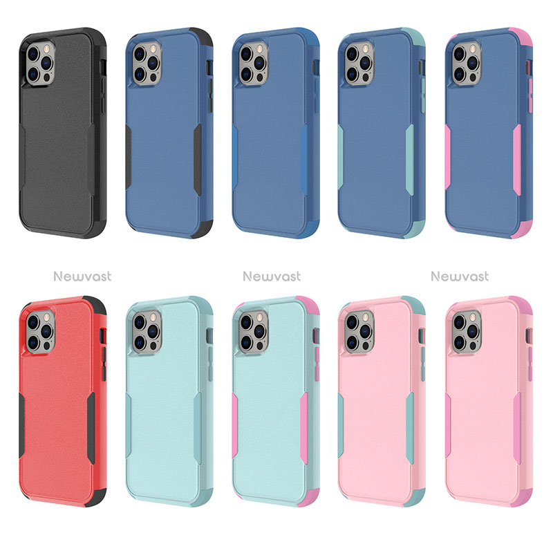 Silicone Matte Finish and Plastic Back Cover Case 360 Degrees for Apple iPhone 14 Pro