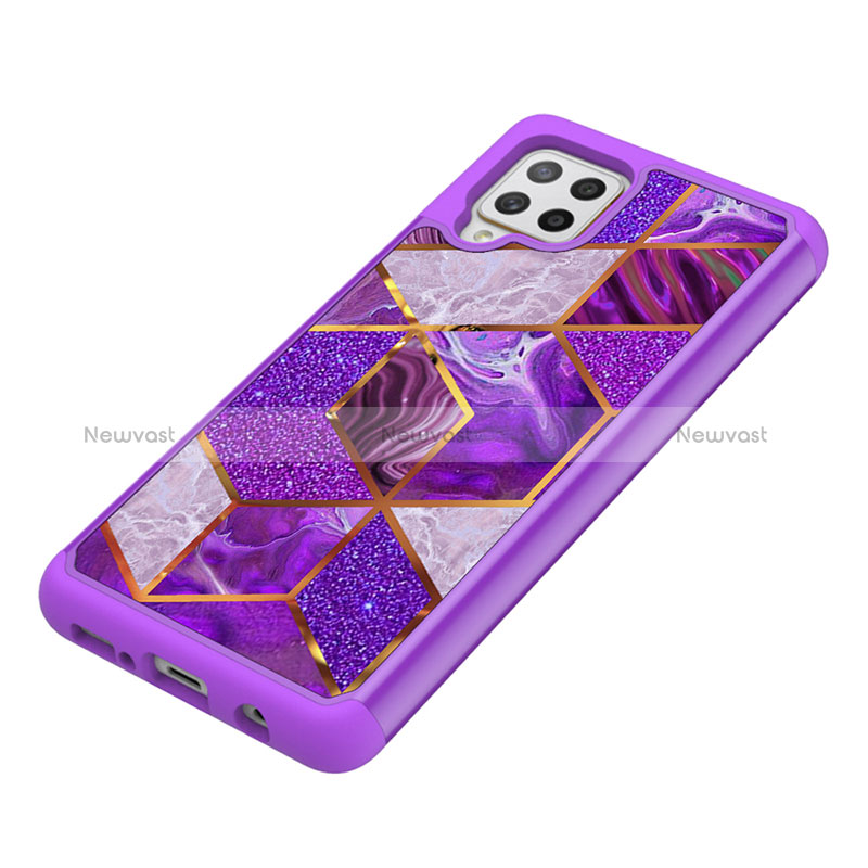 Silicone Matte Finish and Plastic Back Cover Case 360 Degrees JX1 for Samsung Galaxy A42 5G