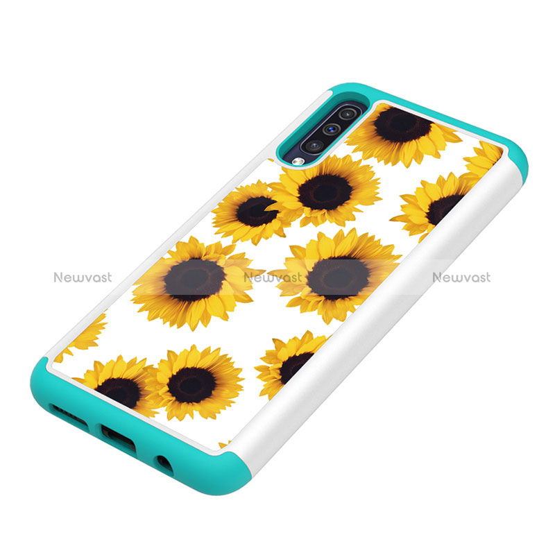 Silicone Matte Finish and Plastic Back Cover Case 360 Degrees JX1 for Samsung Galaxy A50S
