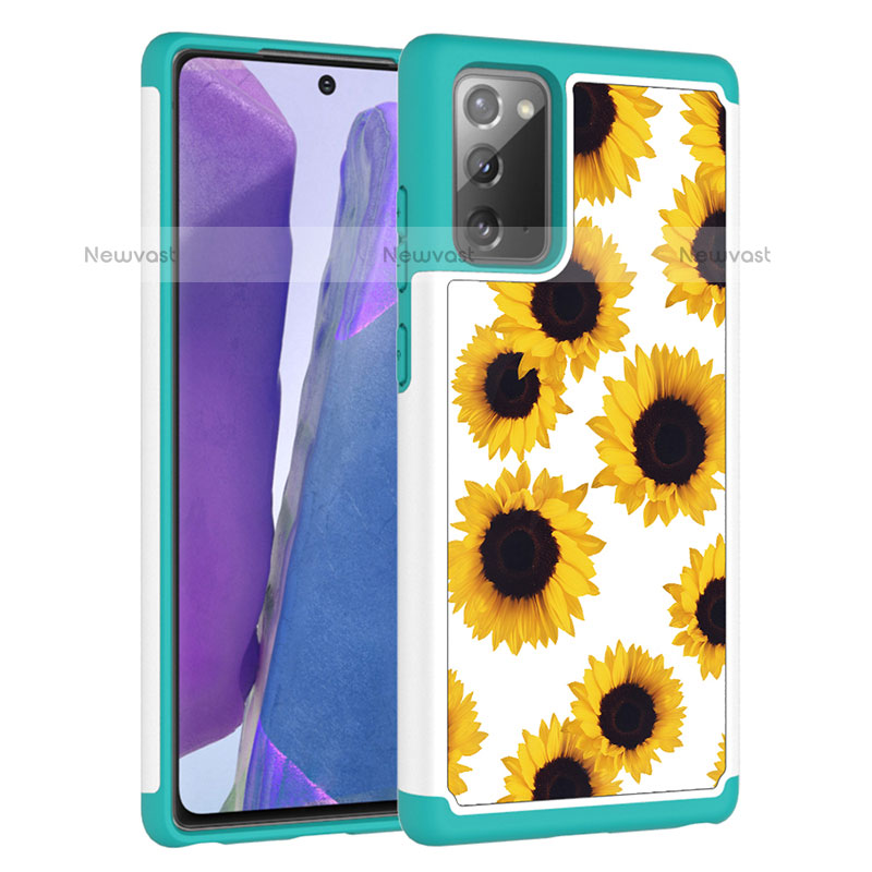 Silicone Matte Finish and Plastic Back Cover Case 360 Degrees JX1 for Samsung Galaxy Note 20 5G